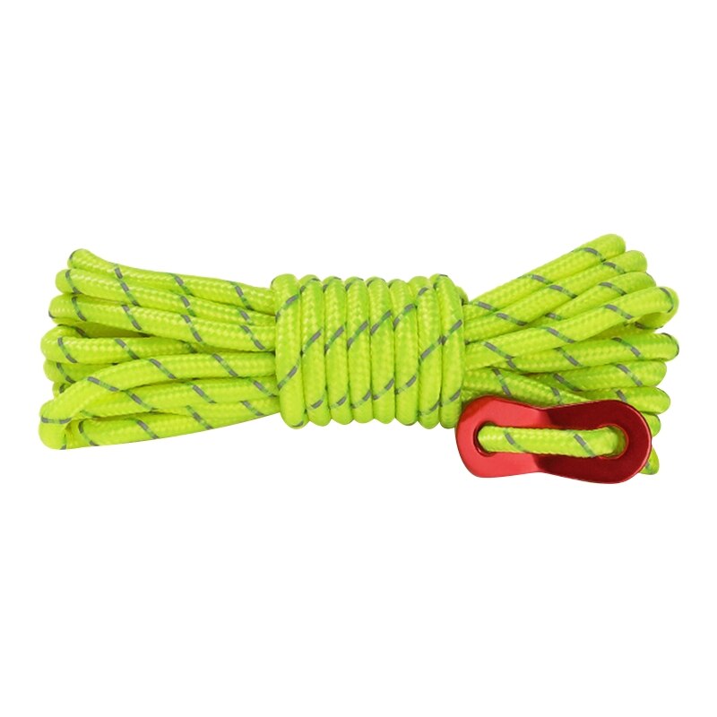 Cheap Goat Tents 4m Umbrella Rope Tent Rope Night Light Tent Rope Camping Buckle Windproof Rope   